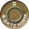 Headstamp of 9.3 X 72R NORMAL