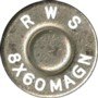 Headstamp of 8 X 60S MAUSER MAGNUM