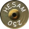 Headstamp of 250 HEAVY EXPRESS SHORT ACTION MAGNUM