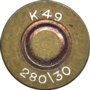 Headstamp of 280/30 BRITISH (7x43)