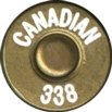 Headstamp of 338 CANADIAN MAGNUM