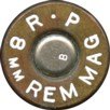Headstamp of 8mm REMINGTON MAGNUM