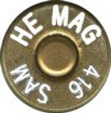 Headstamp of 416 HEAVY EXPRESS SHORT ACTION MAGNUM