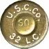 Headstamp of 32 LONG COLT - (OUTSIDE LUBRICATED)