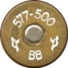 Headstamp of 577/500  3 1/8" NITRO EXPRESS