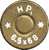 Headstamp of 6.5 X 68 RWS HUNTING