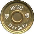 Headstamp of MS5 - 10.4 X 38R VETTERLI CF M69/81