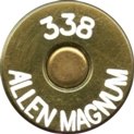Headstamp of 338 ALLEN MAGNUM