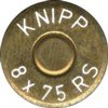 Headstamp of 8 X 75RS BEHR