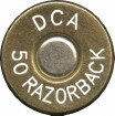 Headstamp of 50 RAZORBACK