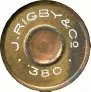 Headstamp of 380 RIGBY 1 3/4"