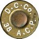 Headstamp of 38 AUTOMATIC