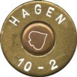 Headstamp of 10.2 X 57R LV HAGEN