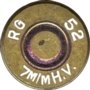 Headstamp of 7 X 49.5 HIGH VELOCITY