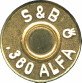 Headstamp of 380 ALFA