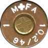 Headstamp of 10.2 X 46 B SWISS TARGET (BöCKLE) M17