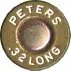 Headstamp of 32 LONG COLT - (INSIDE LUBRICATED)