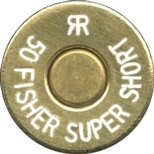 Headstamp of 50 FISHER SUPER SHORT