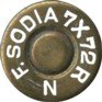 Headstamp of 7 X 72R BRENNEKE