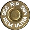 Headstamp of 338 REMINGTON ULTRA MAGNUM
