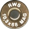 Headstamp of 10.3 X 68 MAGNUM