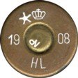 Headstamp of 11.7 X 51R DANISH REMINGTON M67/96