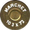 Headstamp of 10.3 X 72 MARCHET
