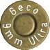 Headstamp of 9mm ULTRA/POLICE