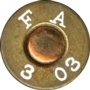 Headstamp of 30-01 (Cal. 30 BALL Model 1901)