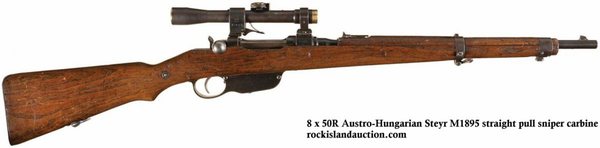 8-x-50R-Austro-Hungarian-Steyr-M1895-straight-pull-sniper-carbine