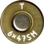 Headstamp of 6 X 47 SWISS MATCH