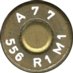 Headstamp of 5.56 X 45  (.223 REMINGTON) - RSA